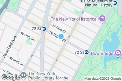 Map image of the property - 118 W 72nd St