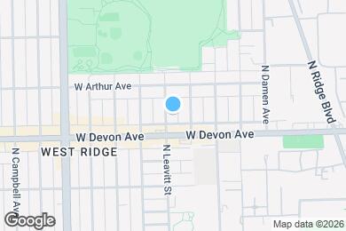 Map image of the property - 6423 N Leavitt St