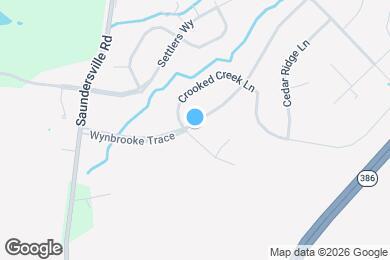 Map image of the property - 101 Crooked Creek Ct
