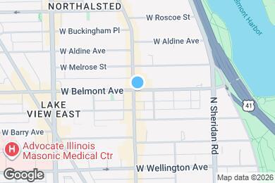 Map image of the property - 553 W Belmont Ave