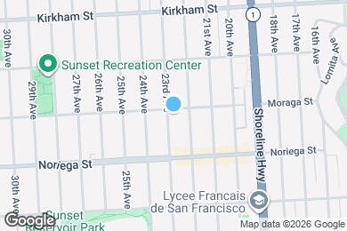 Map image of the property - 1643 Moraga St