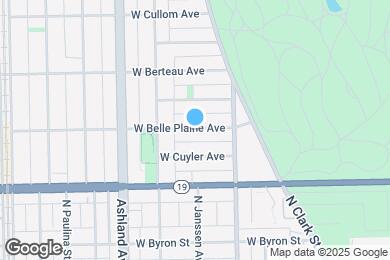 Map image of the property - 1443 W Belle Plaine Ave