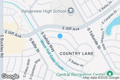 Map image of the property - 17518 E Wesley Pl