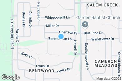 Map image of the property - 10851 Zimmerman Ln