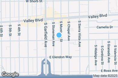 Map image of the property - 1529 S Monterey St