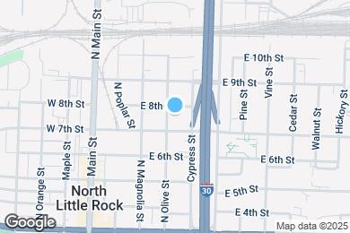 Map image of the property - 712 N Olive St