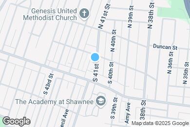 Map image of the property - 110 S 41st St