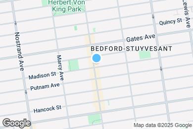 Map image of the property - 355 Tompkins Ave