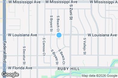 Map image of the property - 1328 S Beach Ct