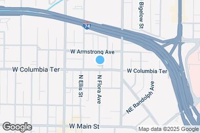 Map image of the property - 501 W Columbia Ter