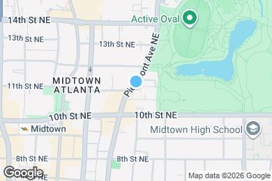 Map image of the property - 1045 Piedmont Avenue Apartments