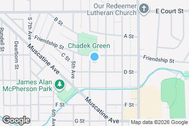 Map image of the property - 610 4th Ave