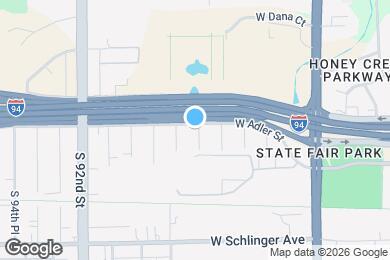 Map image of the property - 8801 W Adler St