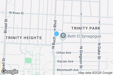 Map image of the property - 814 N Buchanan Blvd