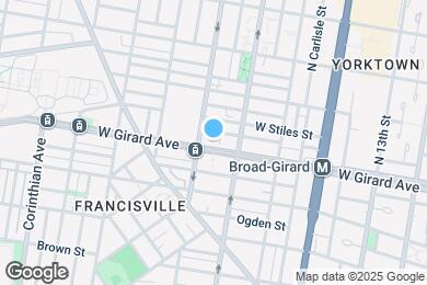 Map image of the property - 1629 W Girard Ave