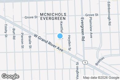 Map image of the property - 16565 Kentfield St