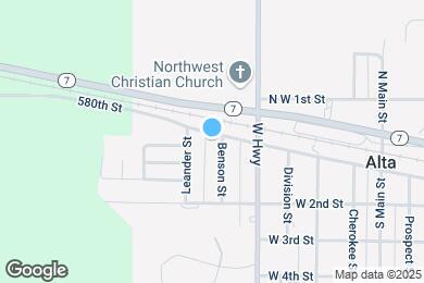 Map image of the property - 602 W 1st St
