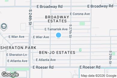 Map image of the property - 2527 E Wier Ave