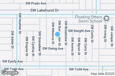 Map image of the property - 1166 SW Dorchester St