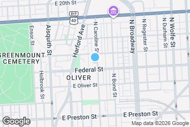 Map image of the property - 1614 N Caroline St