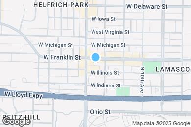 Map image of the property - 2316 W Franklin St