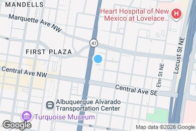 Map image of the property - 300 Tijeras Ave NE