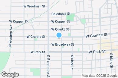 Map image of the property - 812 W Granite St