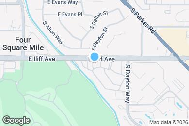 Map image of the property - 9400 E Iliff Ave