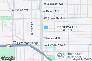 Map image of the property - 1540 W Glenlake Ave