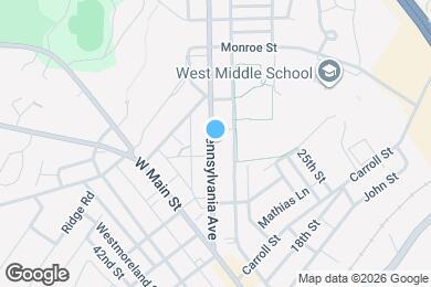 Map image of the property - 92 Pennsylvania Ave