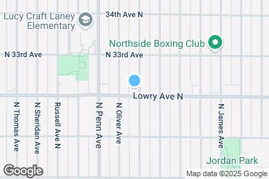 Map image of the property - 2104 Lowry Ave N