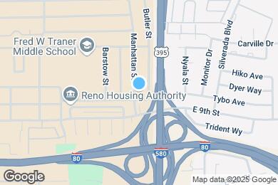 Map image of the property - 1050 Manhattan St