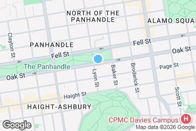 Map image of the property - 1387 Oak St