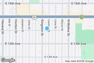 Map image of the property - 1395 Lansing St