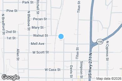 Map image of the property - 604 N Trinity St