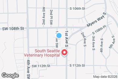 Map image of the property - 10836 1st Ave SW