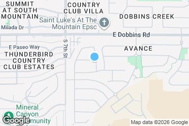 Map image of the property - 835 E Hopi Trl