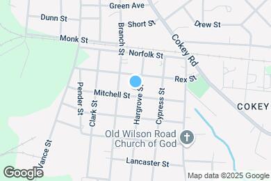 Map image of the property - 1222 Hargrove St