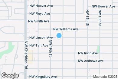 Map image of the property - 1806 NW Lincoln Ave