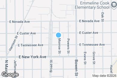 Map image of the property - 1319 Monroe St