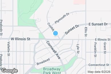 Map image of the property - 306 W Illinois St