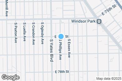 Map image of the property - 7619 S Phillips Ave