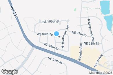 Map image of the property - 9815 NE 98th Terrace