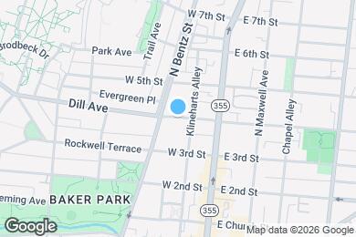 Map image of the property - 116 W 4th St