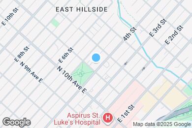 Map image of the property - 1111 E 4th St