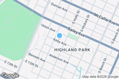 Map image of the property - 1525 Kirby Ave