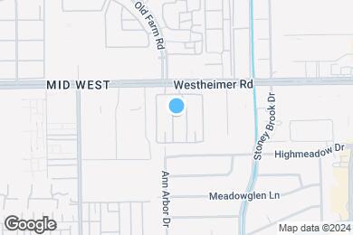 Map image of the property - 7979 Westheimer Apartments