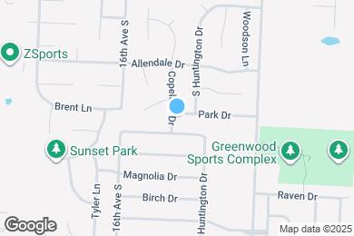 Map image of the property - 1307 Park Dr