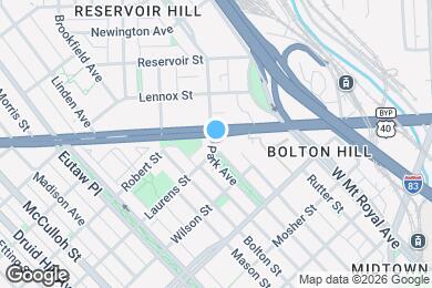 Map image of the property - 1737 Park Ave
