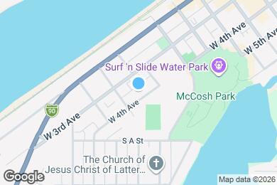 Map image of the property - 706 W 4th Ave
